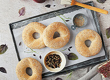 Image of Hausgemachte Sesam Bagels