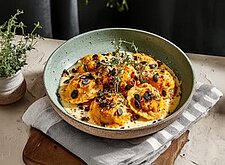 Image of Ravioli mit Butternusskürbis Füllung