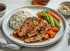 Image of Huhn mit Ingwer in Karamellsauce