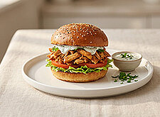 Image of Pulled Tandoori Chicken Burger