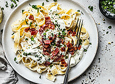 Image of Pasta mit Speck-Rahmsoße