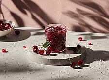 Image of Kirschkonfitüre mit Himbeeren