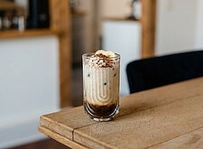 Image of Kaffee Bananen Smoothie mit Hafer