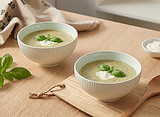Image of Grünkernsuppe mit Basilikum