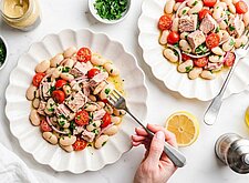 Image of Thunfisch Bohnen Salat mit Zitronendressing