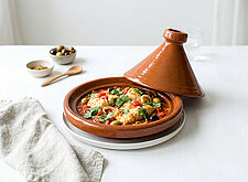 Image of Fisch Tajine mit Tomaten und Oliven