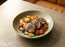 Image of Rinderfilet mit Rosmarinkartoffeln & Tomaten