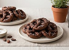 Image of Schoko Brezeln mit Meersalz