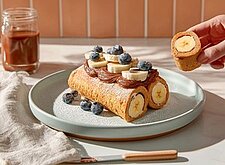 Image of Bananen Nutella Toast Roll