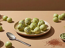 Image of Schoko-Kirschen mit weißer Schokolade und Matcha