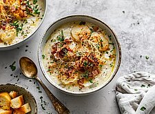 Image of Kartoffelsuppe mit Krabben