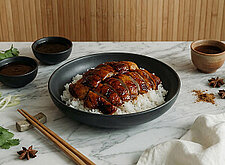 Image of Peking-Ente auf Reis