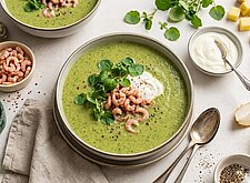 Image of Cremige Brunnenkresse Suppe