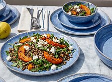 Image of Warmer Linsensalat mit Kürbis und Rucola