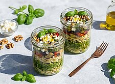 Image of Pesto Pasta Lunch Jars