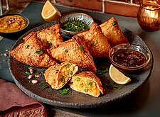 Image of Samosas mit Kartoffeln & Erbsen