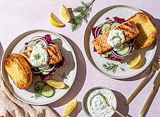 Image of Fischburger mit Lachsfilet