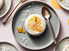 Image of Chia Pudding mit Honig und Kokos