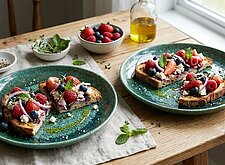 Image of Blueberry Feta Flatbread