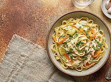 Image of Bandnudeln mit Knoblauchsoße