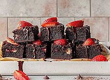 Image of Schoko-Erdbeer Brownies