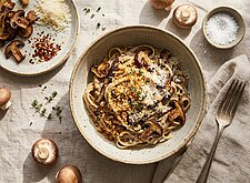 Image of Cremige Pilz Pasta für den Tisch