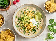 Image of Cremiges weißes Chili mit Huhn