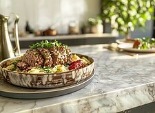 Image of Hackbraten auf Kartoffelgratin