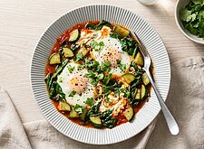 Image of Eier Ricotta Pfanne mit Spinat